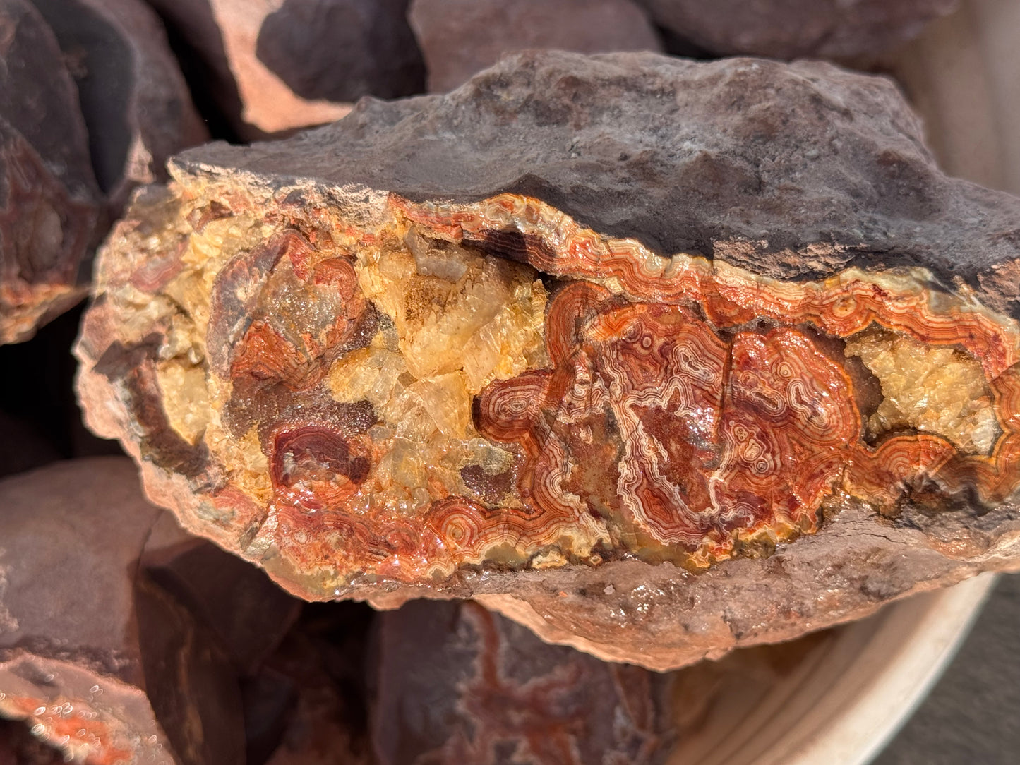 Dryhead lapidary rough