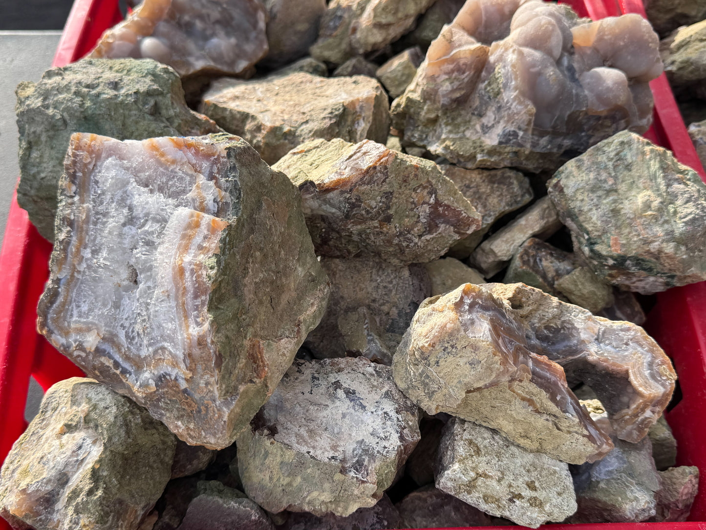 Turkish Limbcast agate lapidary rough by weight