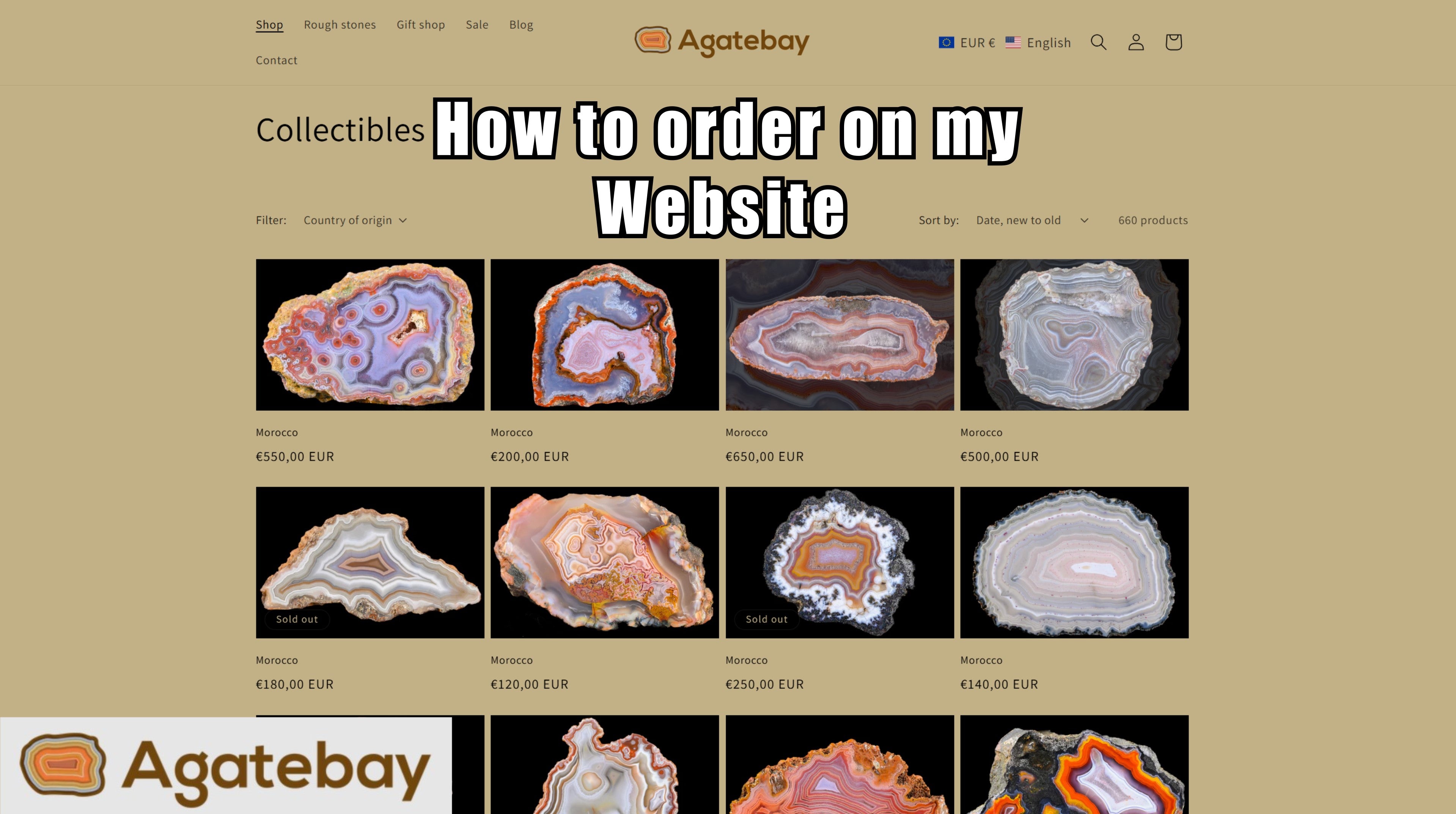 Load video: How to order on AGATEBAY